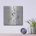 'Abstract Lines On Pastel I' by Chris Paschke – Metal Wall Art, 12x12 room view