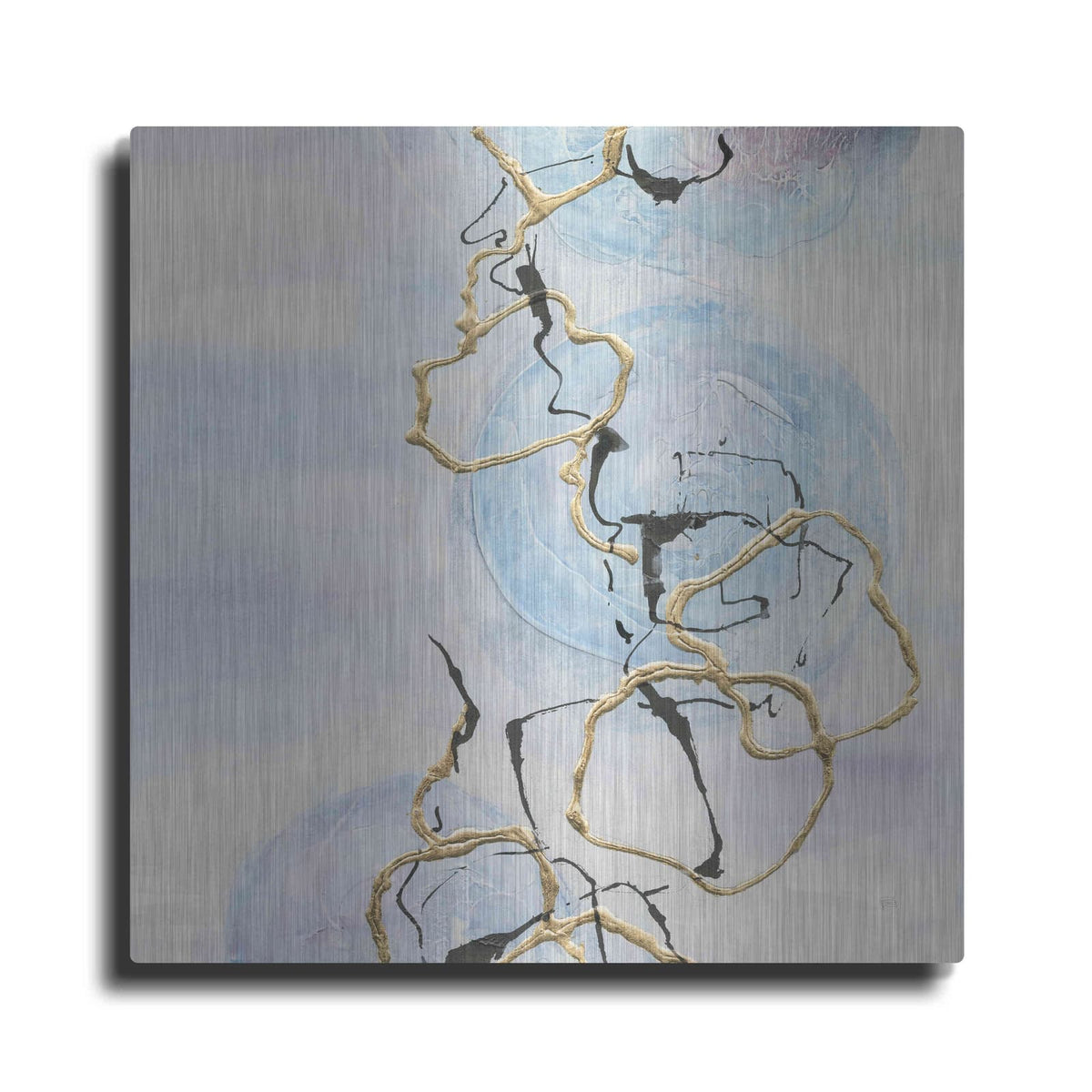 'Abstract Lines On Pastel II' by Chris Paschke – Metal Wall Art