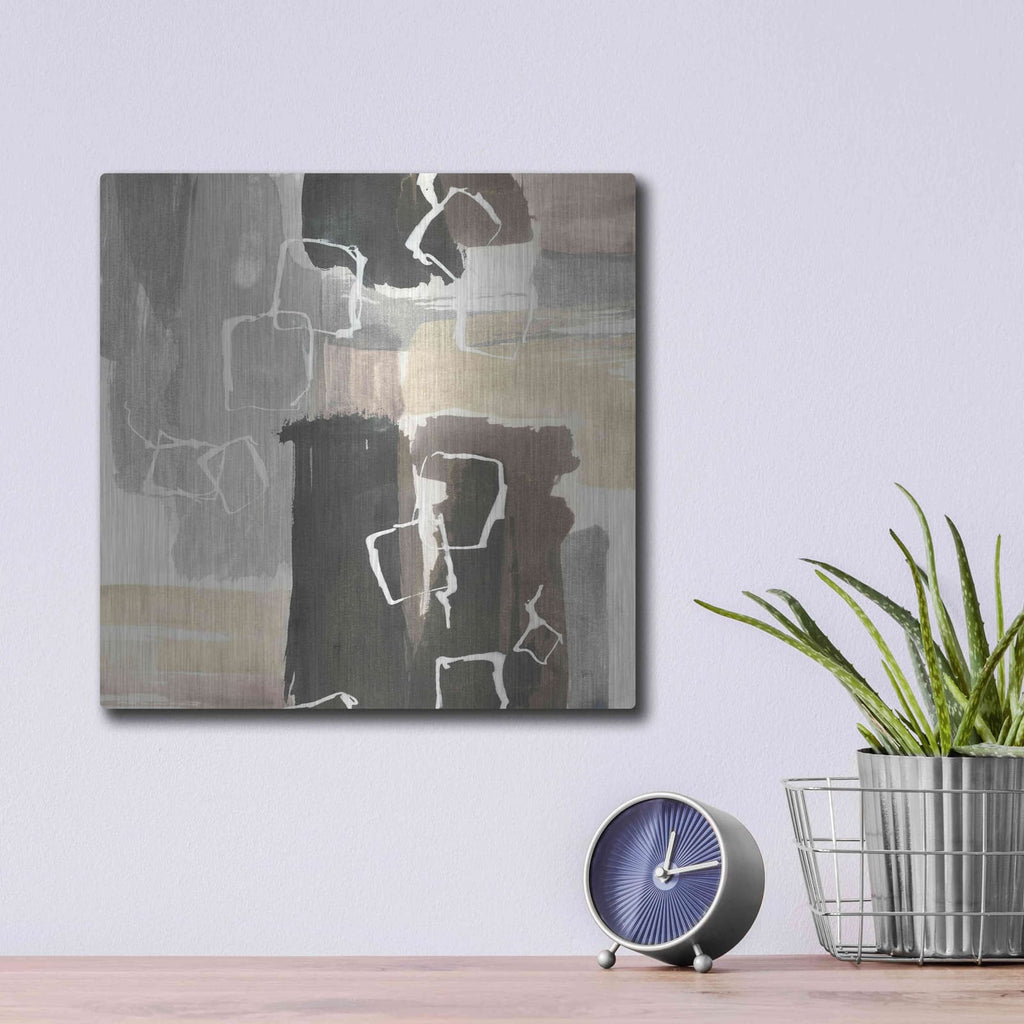 'Dancing Squares I' by Chris Paschke – Metal Wall Art, 12x12 room view