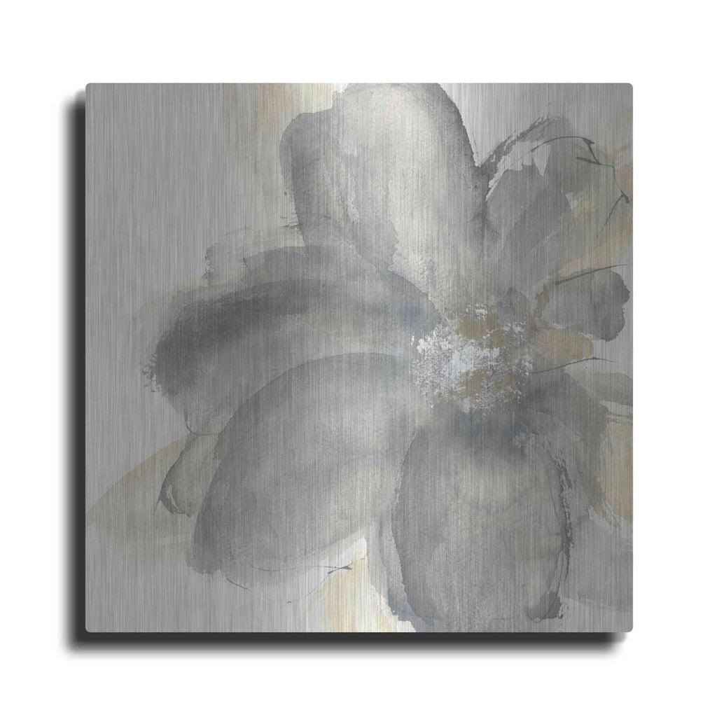 'Floral Gray I' by Chris Paschke – Metal Wall Art