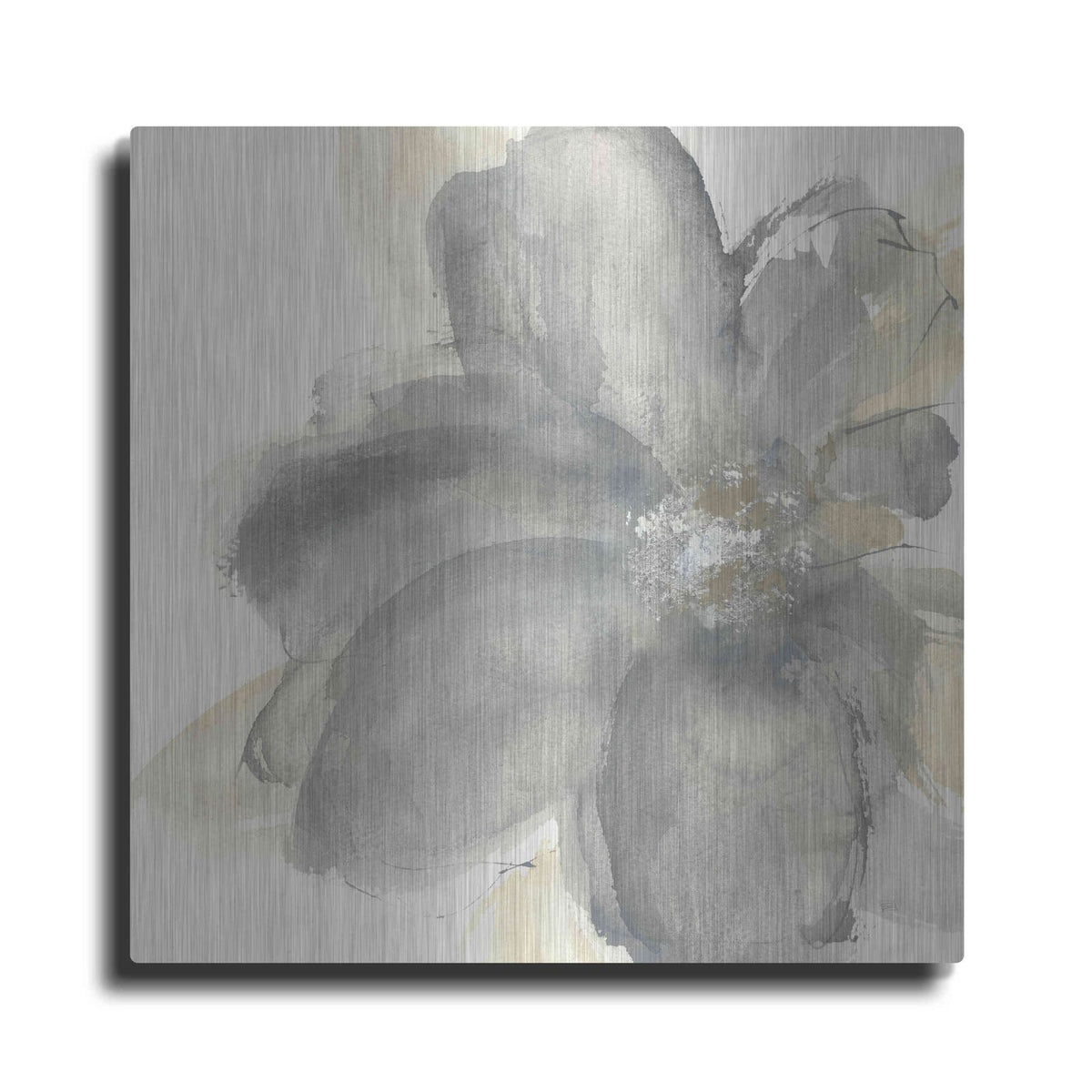 'Floral Gray I' by Chris Paschke – Metal Wall Art