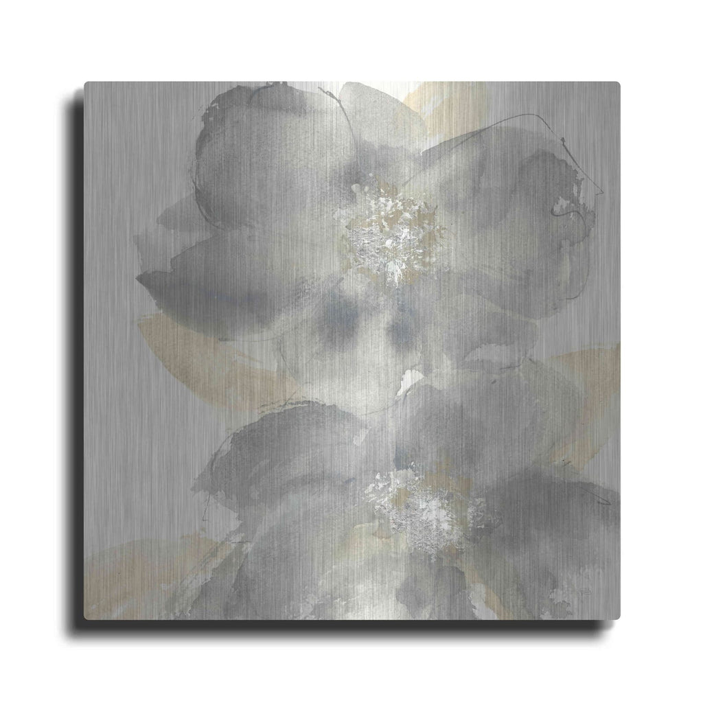 'Floral Gray II' by Chris Paschke – Metal Wall Art