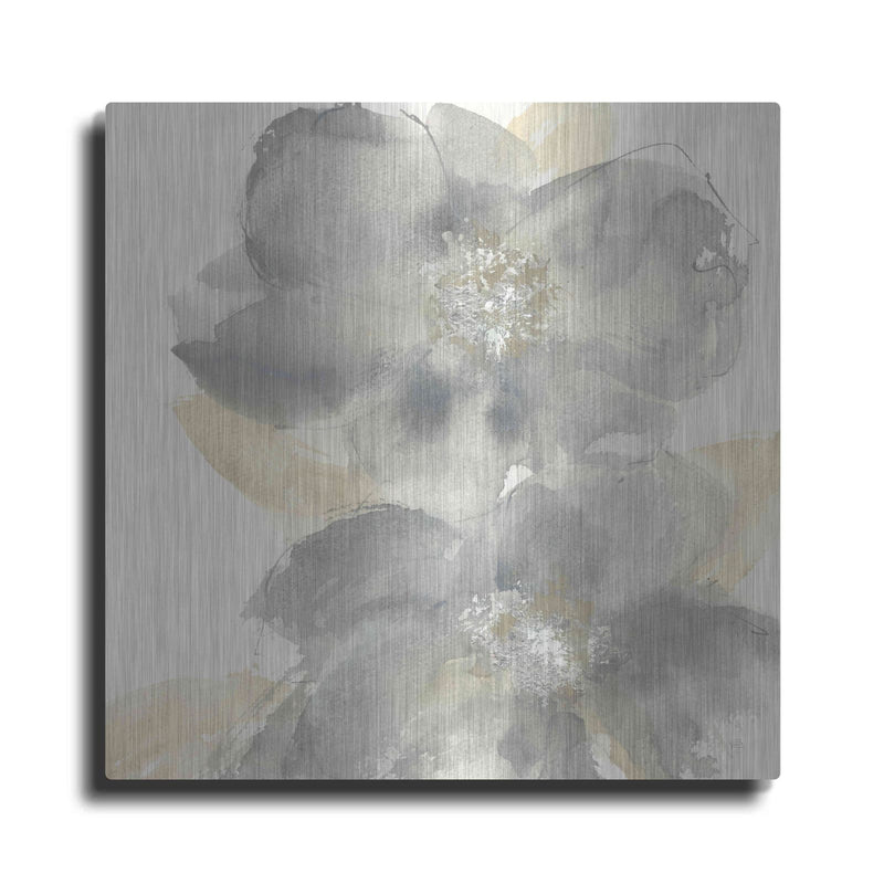 'Floral Gray II' by Chris Paschke – Metal Wall Art