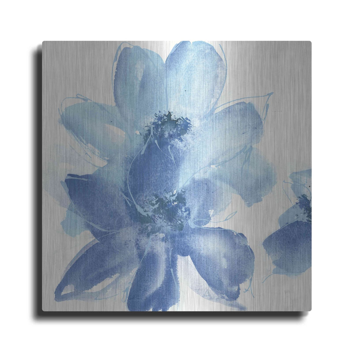 'Cobalt Clematis I' by Chris Paschke – Metal Wall Art