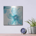 'Teal Cosmos I' by Chris Paschke – Metal Wall Art, 12x12 room view