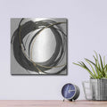 'Gilded Enso I' by Chris Paschke – Metal Wall Art, 12x12 room view