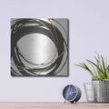 'Gilded Enso III' by Chris Paschke – Metal Wall Art, 12x12 room view