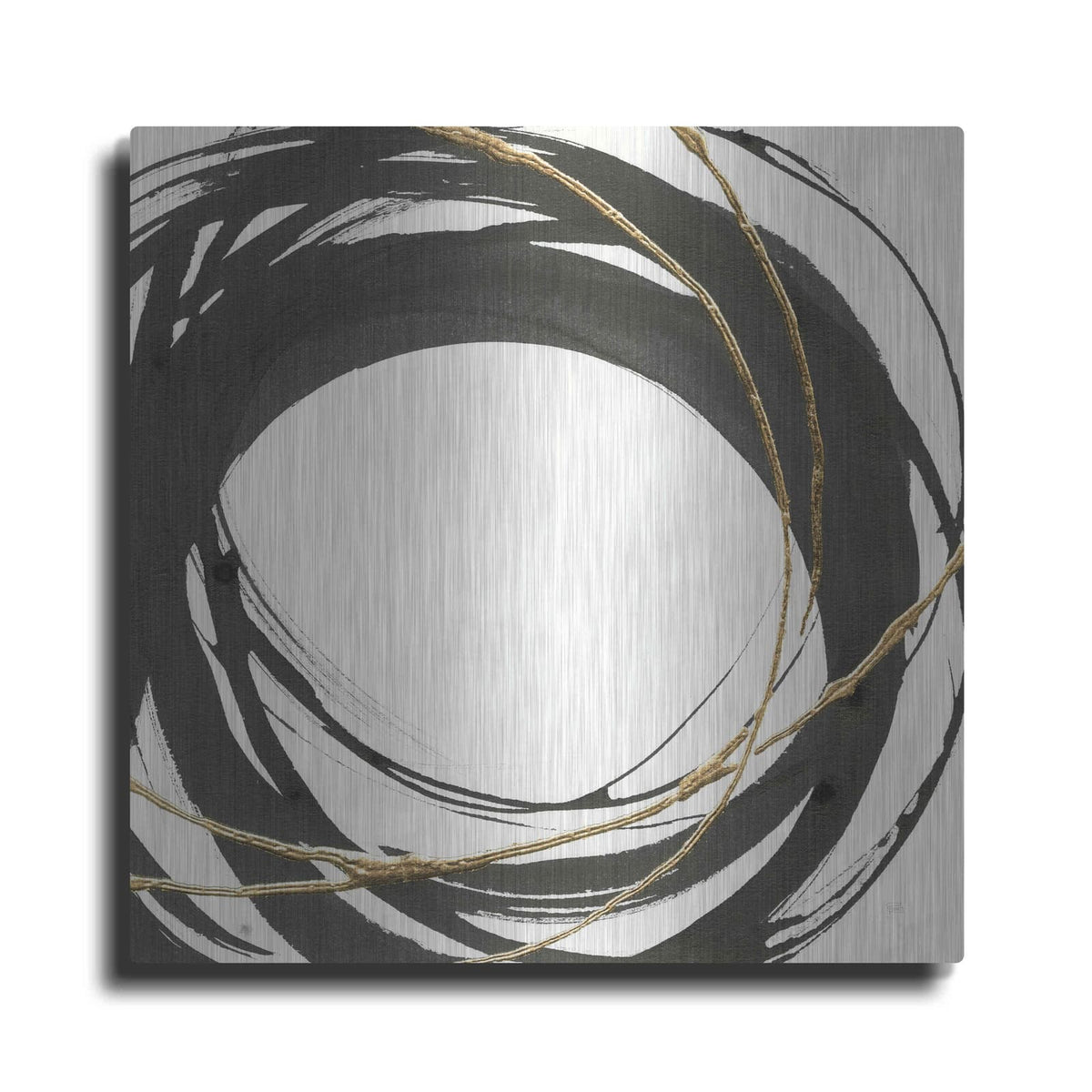 'Gilded Enso III' by Chris Paschke – Metal Wall Art