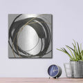 'Gilded Enso IV' by Chris Paschke – Metal Wall Art, 12x12 room view