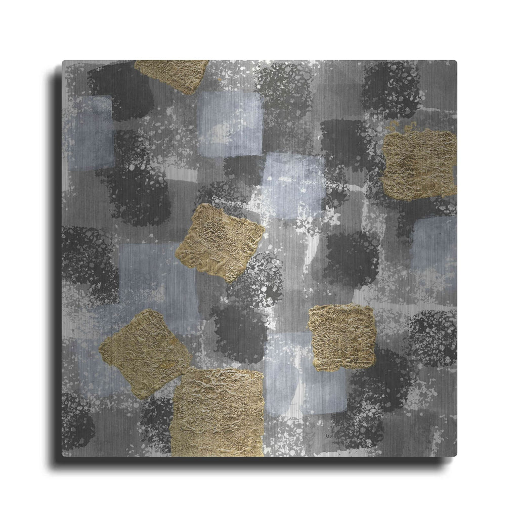 'Gold Squares IV' by Chris Paschke – Metal Wall Art