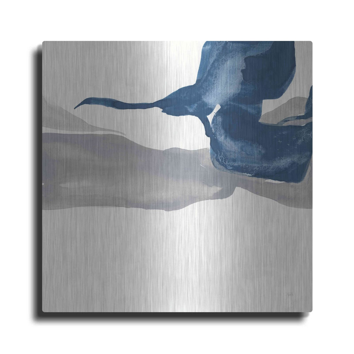 'Sapphire And Gray I' by Chris Paschke – Metal Wall Art