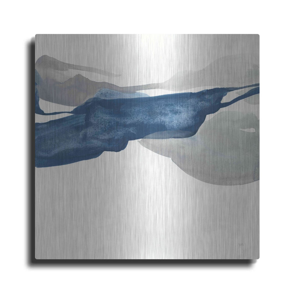 'Sapphire And Gray III' by Chris Paschke – Metal Wall Art