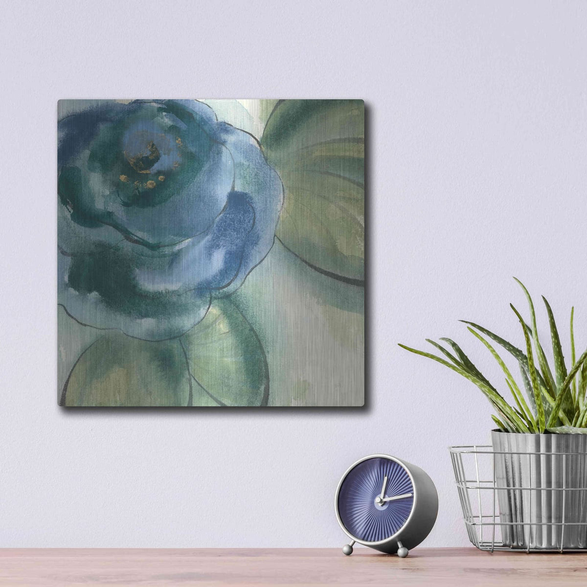 'Wannabe Poppies V' by Chris Paschke – Metal Wall Art, 12x12 room view