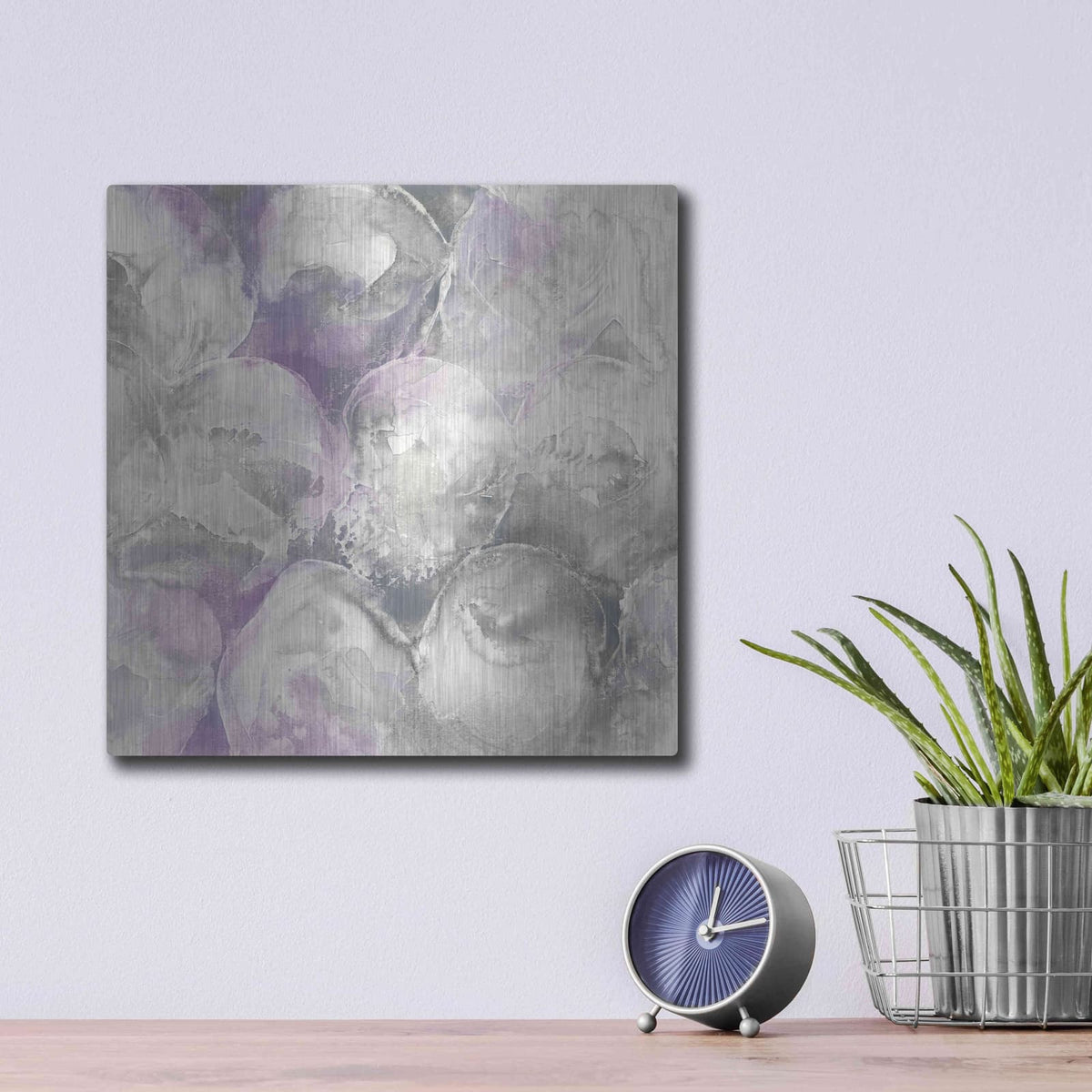 'Amethyst Circles II' by Chris Paschke – Metal Wall Art, 12x12 room view