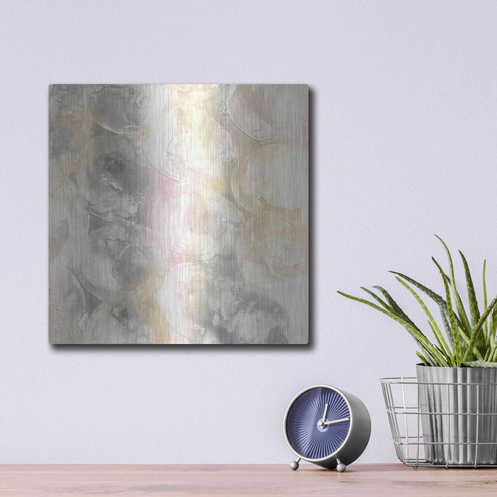 'Blush Circles II' by Chris Paschke – Metal Wall Art, 12x12 room view