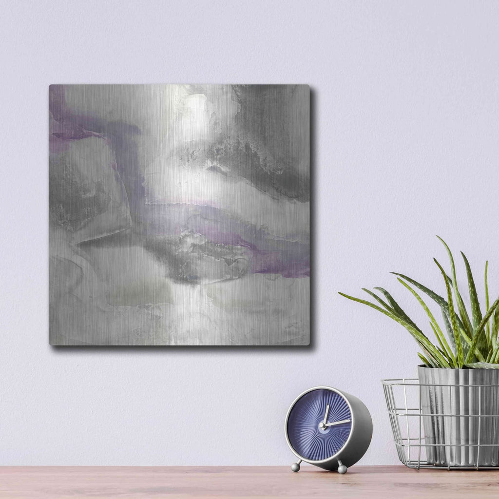 'Shades Of Amethyst I' by Chris Paschke – Metal Wall Art, 12x12 room view