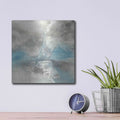 'Blue Tones I' by Chris Paschke – Metal Wall Art, 12x12 room view