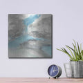 'Blue Tones II' by Chris Paschke – Metal Wall Art, 12x12 room view