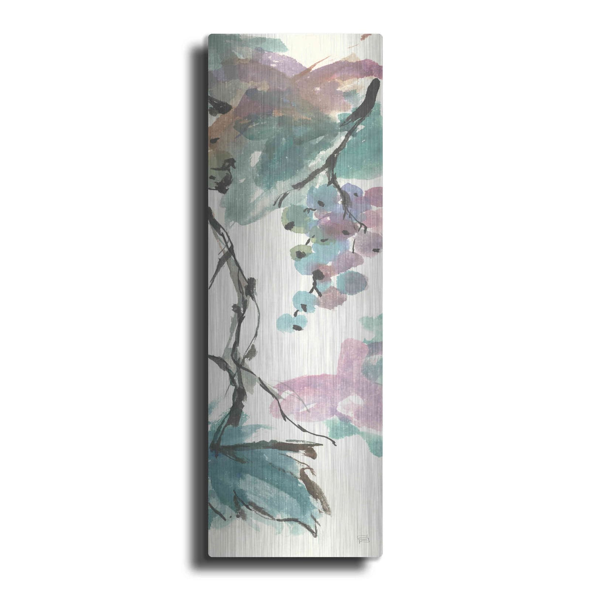 'Pastel Grape Panel II' by Chris Paschke – Metal Wall Art