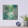'Mossy Rock II' by Chris Paschke – Metal Wall Art, 12x12 room view
