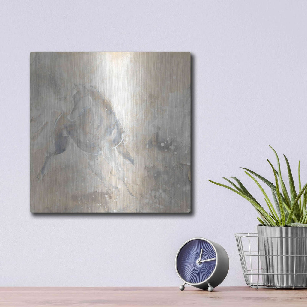 'Grey Horse I' by Chris Paschke – Metal Wall Art, 12x12 room view