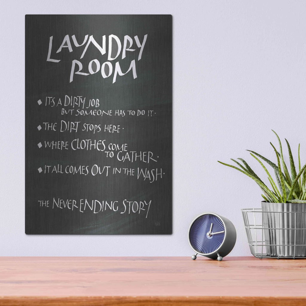 'Laundry Room Sayings' by Chris Paschke – Metal Wall Art, 12x16 room view