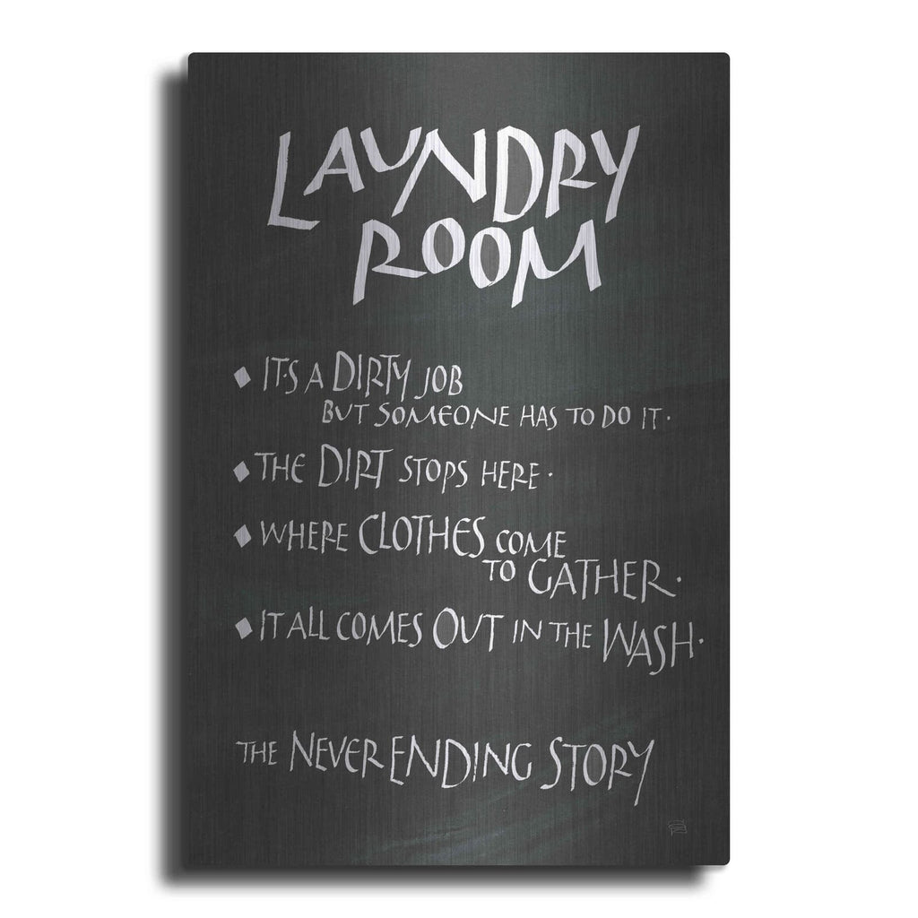 'Laundry Room Sayings' by Chris Paschke – Metal Wall Art