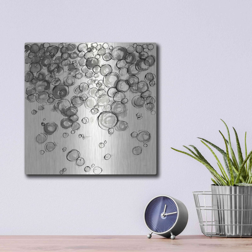 'Bubbles IV' by Chris Paschke – Metal Wall Art, 12x12 room view