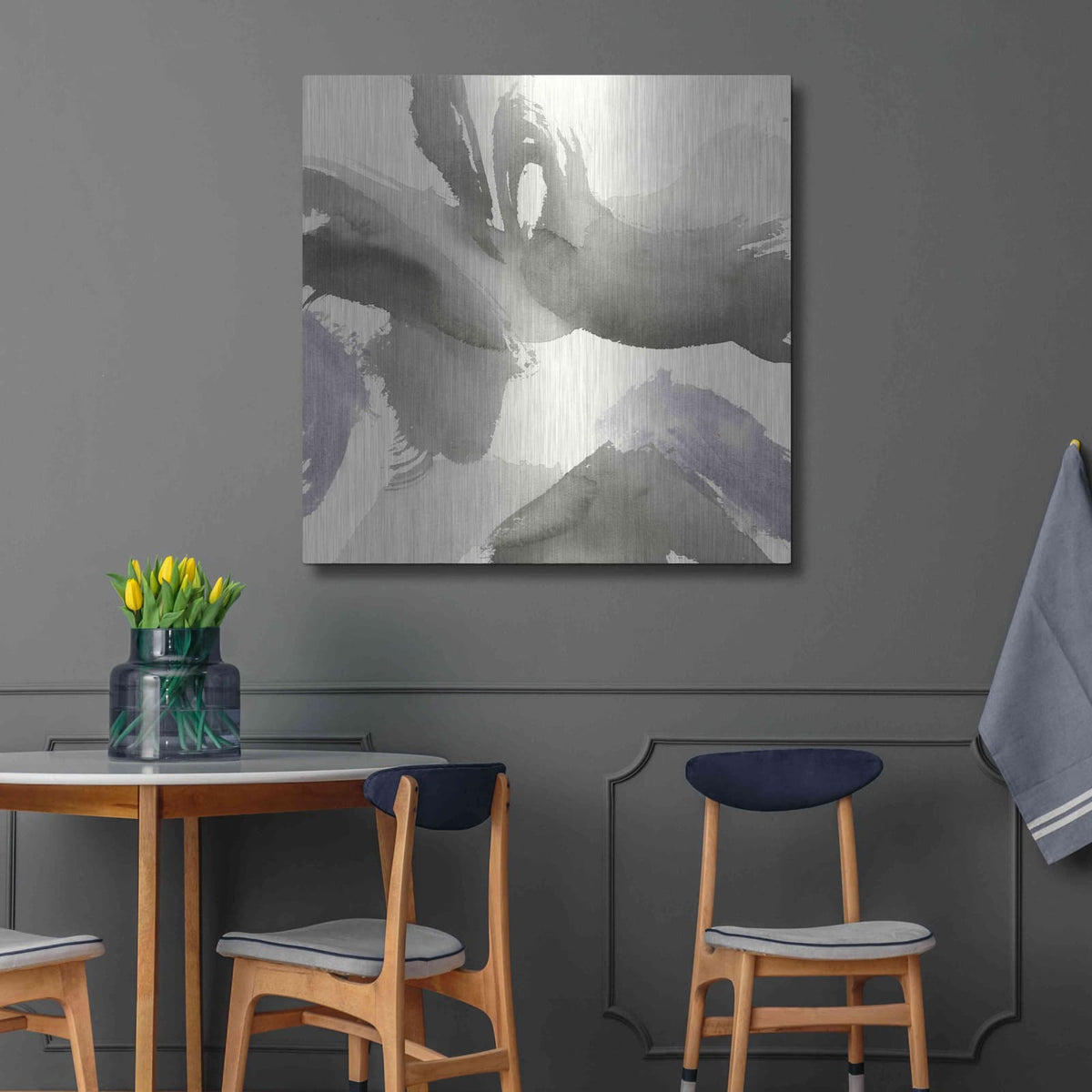'Amethyst Gesture I' by Chris Paschke – Metal Wall Art, 36x36 room view