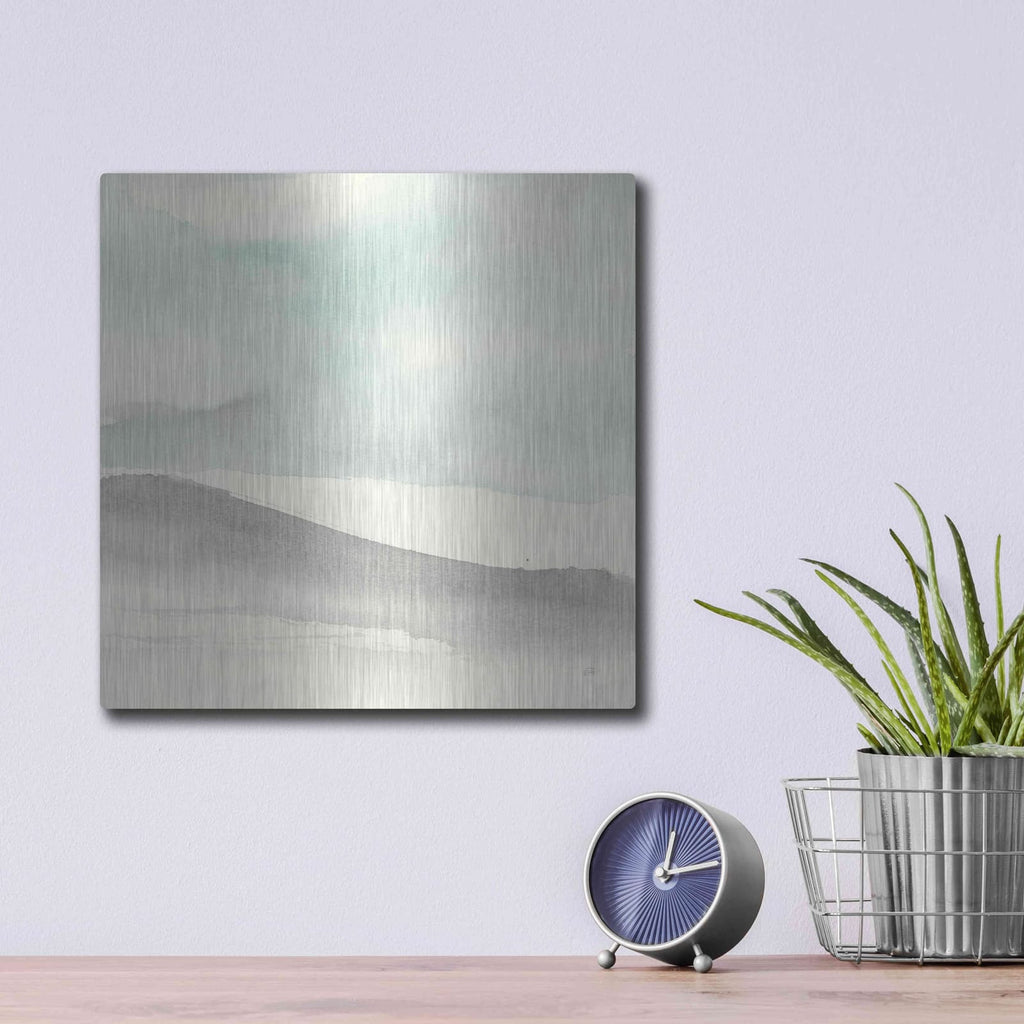 'Teal Sky I' by Chris Paschke – Metal Wall Art, 12x12 room view