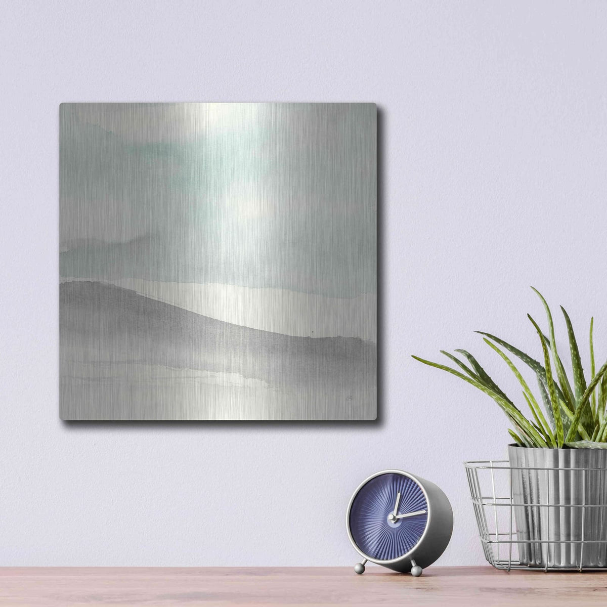 'Teal Sky I' by Chris Paschke – Metal Wall Art, 12x12 room view