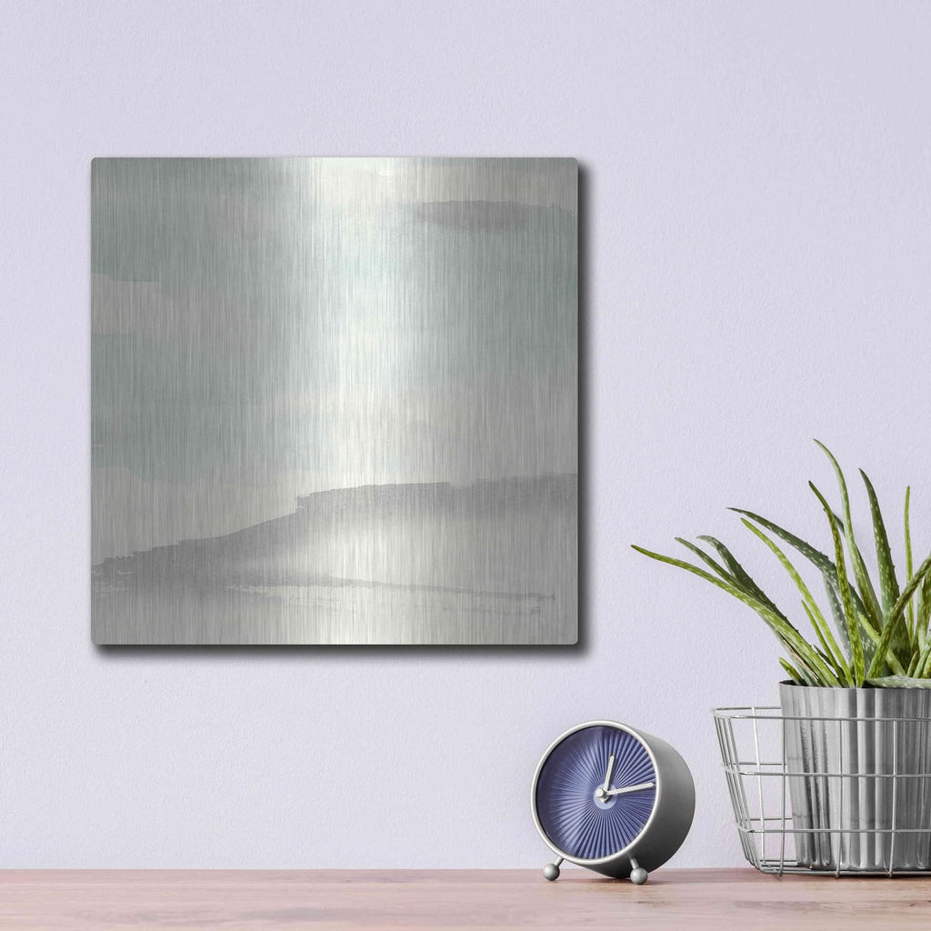 'Teal Sky II' by Chris Paschke – Metal Wall Art, 12x12 room view