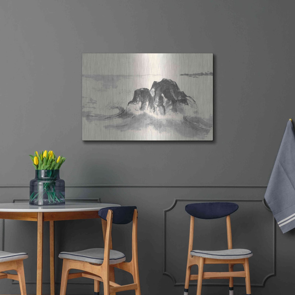 'Ocean Waves' by Chris Paschke – Metal Wall Art, 36x24 room view