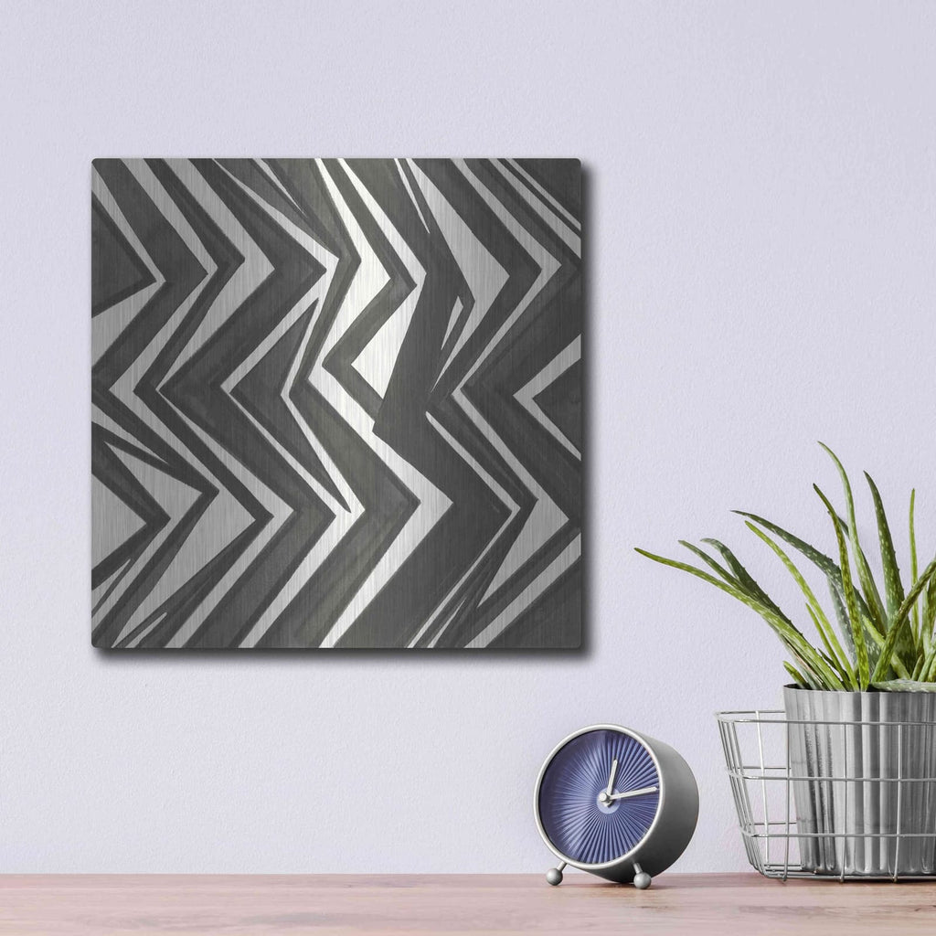 'Graphics V' by Chris Paschke – Metal Wall Art, 12x12 room view