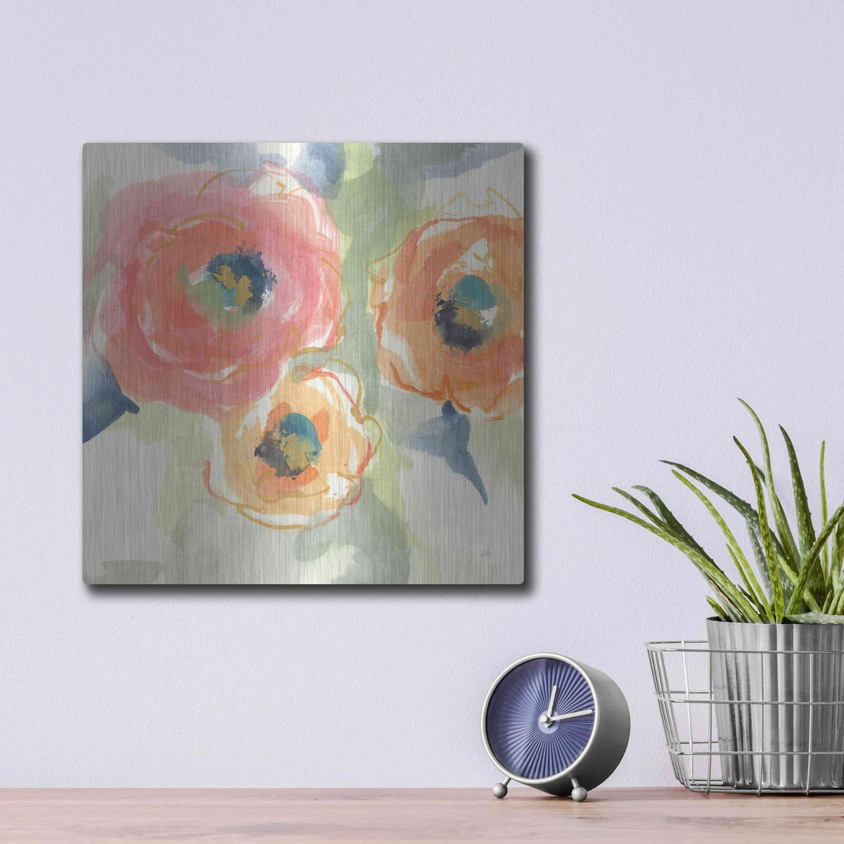 'Buttercup II' by Chris Paschke – Metal Wall Art, 12x12 room view