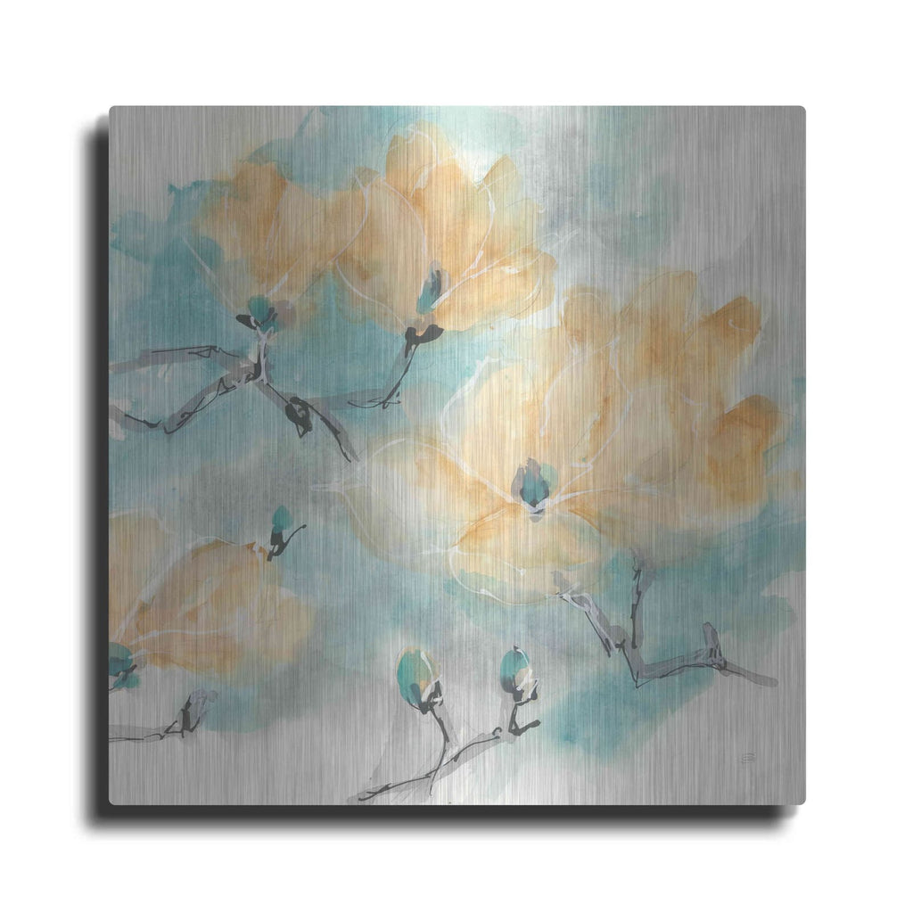 'Teal Buds I' by Chris Paschke – Metal Wall Art