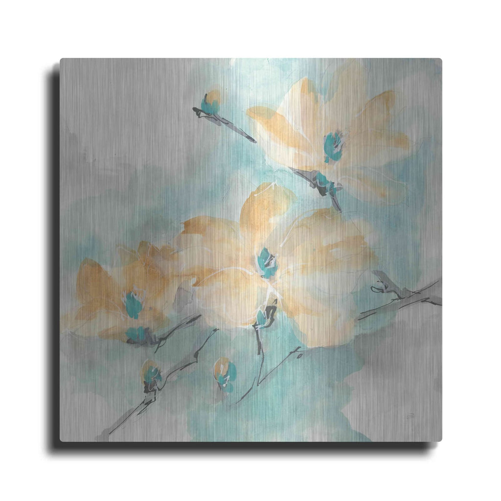'Teal Buds II' by Chris Paschke – Metal Wall Art
