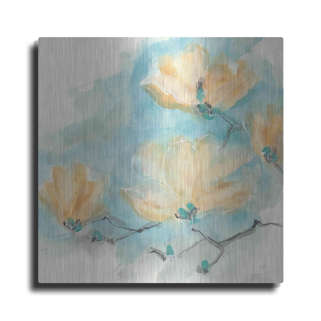 'Teal Buds III' by Chris Paschke – Metal Wall Art