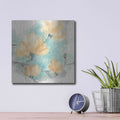 'Teal Buds IV' by Chris Paschke – Metal Wall Art, 12x12 room view
