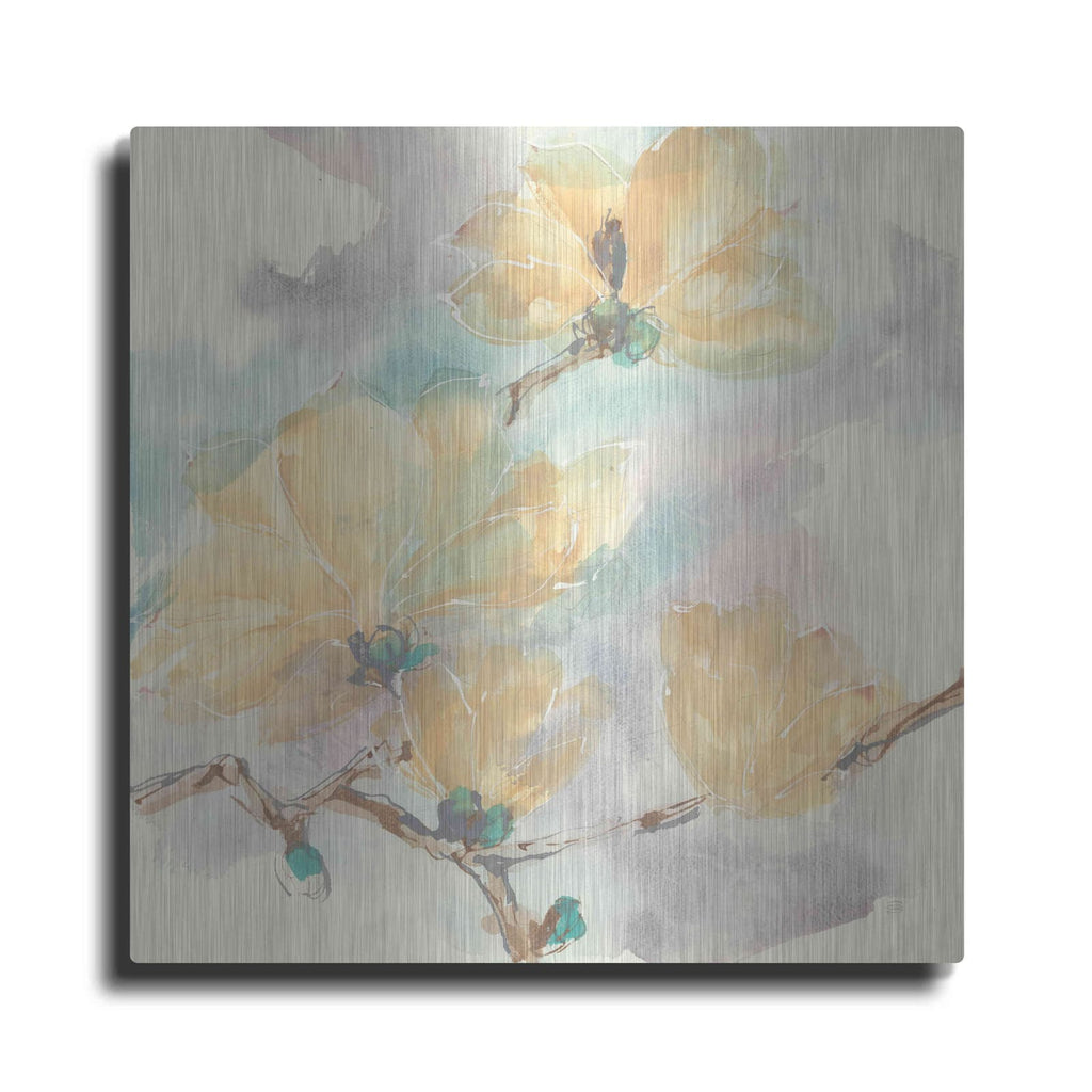 'Magnolias In White II' by Chris Paschke – Metal Wall Art