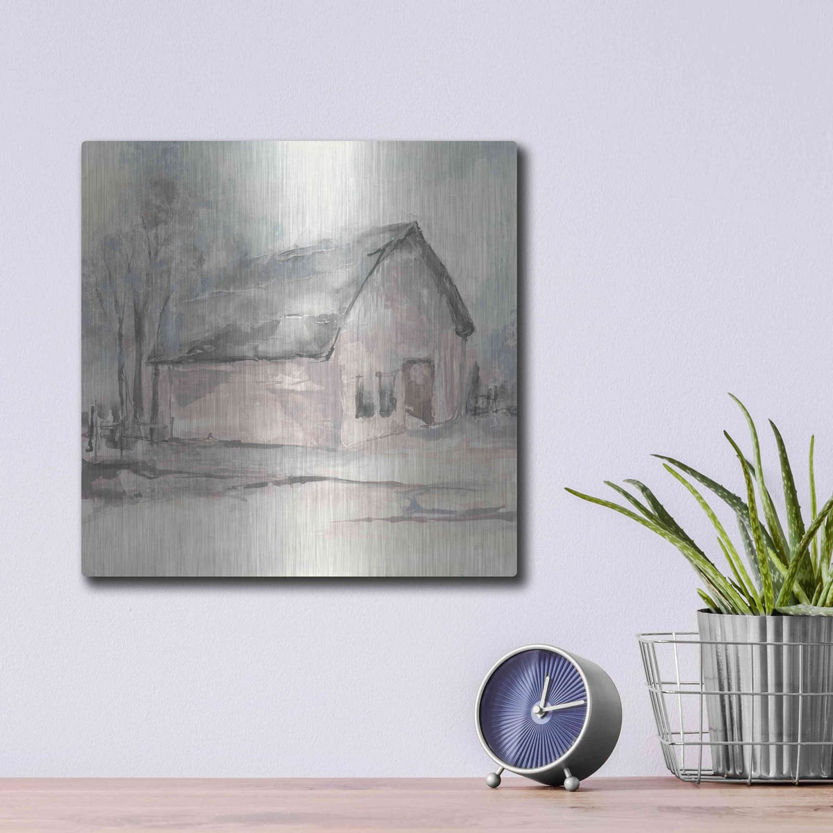 'Barn I' by Chris Paschke – Metal Wall Art, 12x12 room view