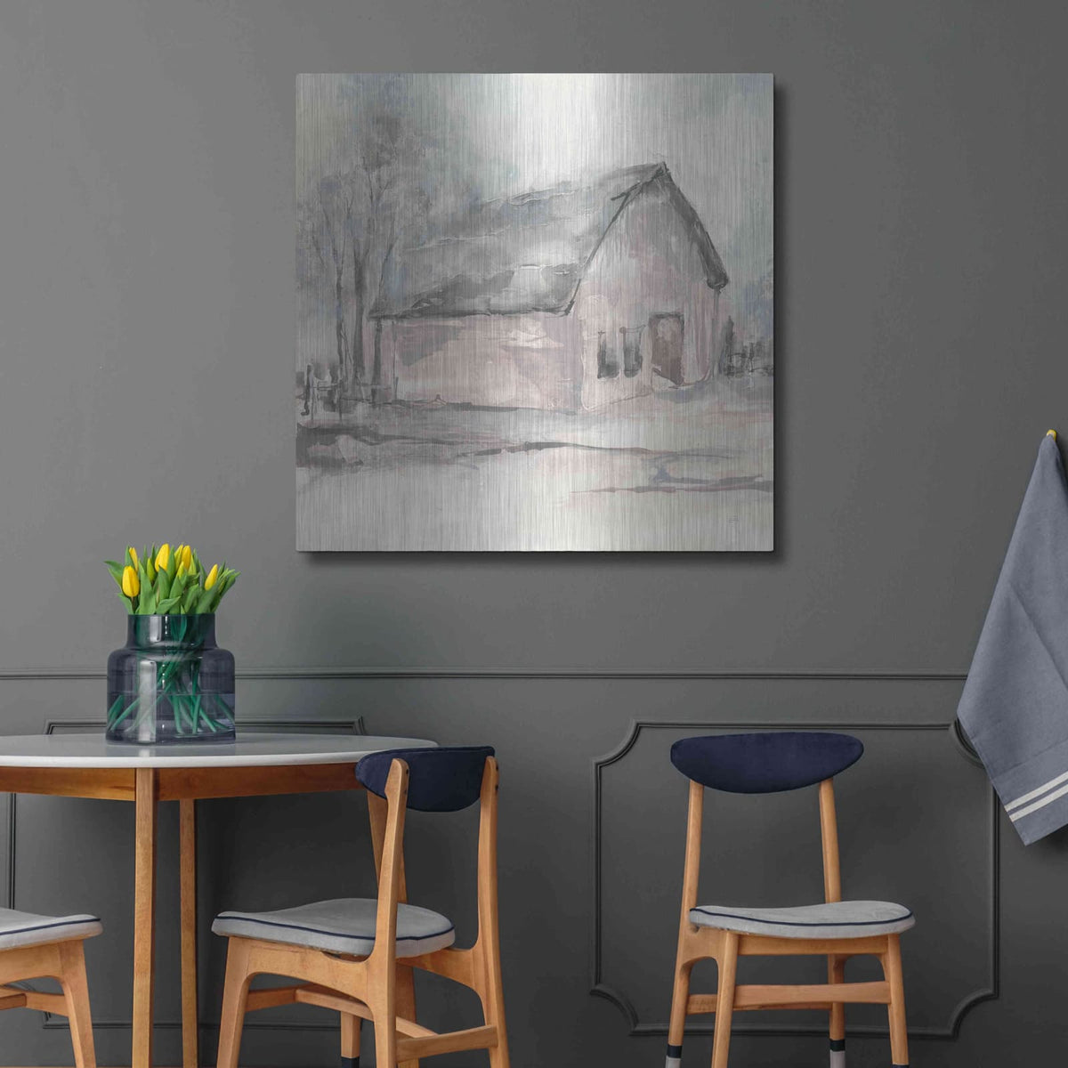 'Barn I' by Chris Paschke – Metal Wall Art, 36x36 room view
