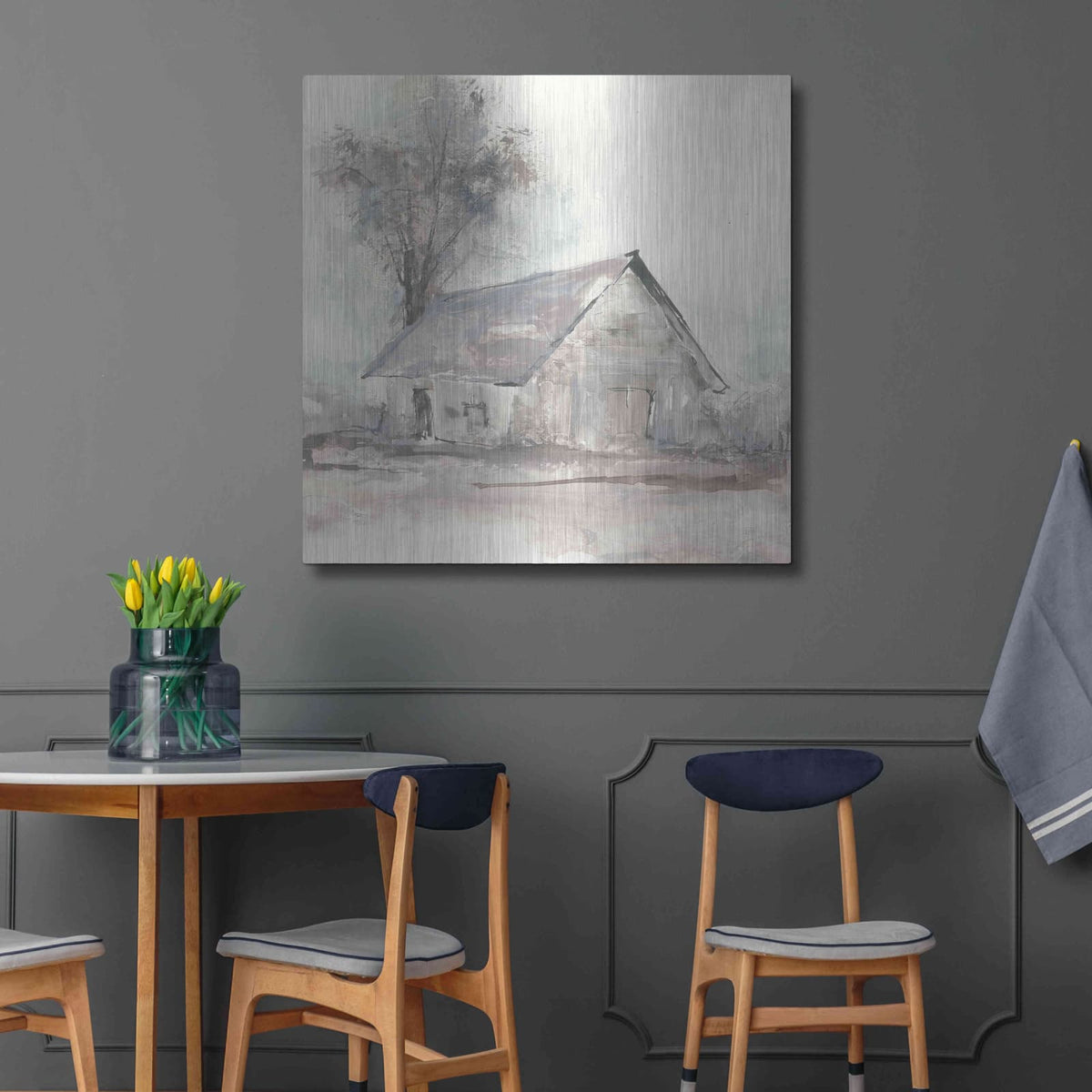 'Barn III' by Chris Paschke – Metal Wall Art, 36x36 room view