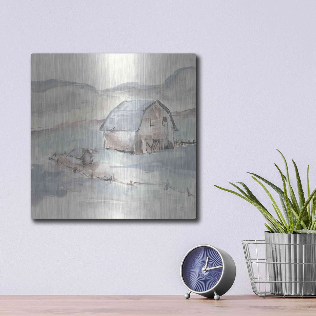 'Barn IV' by Chris Paschke – Metal Wall Art, 12x12 room view