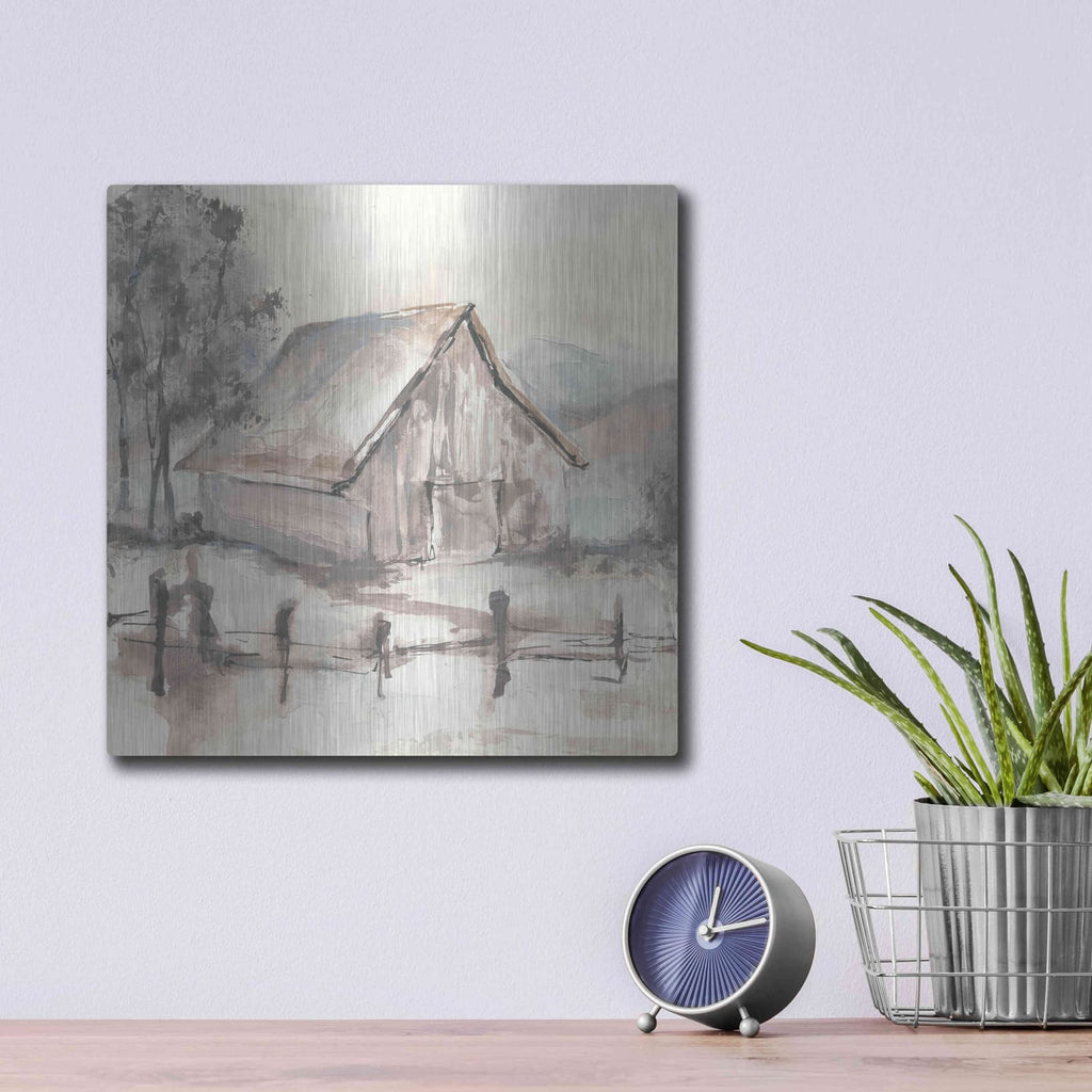 'Barn VII' by Chris Paschke – Metal Wall Art, 12x12 room view