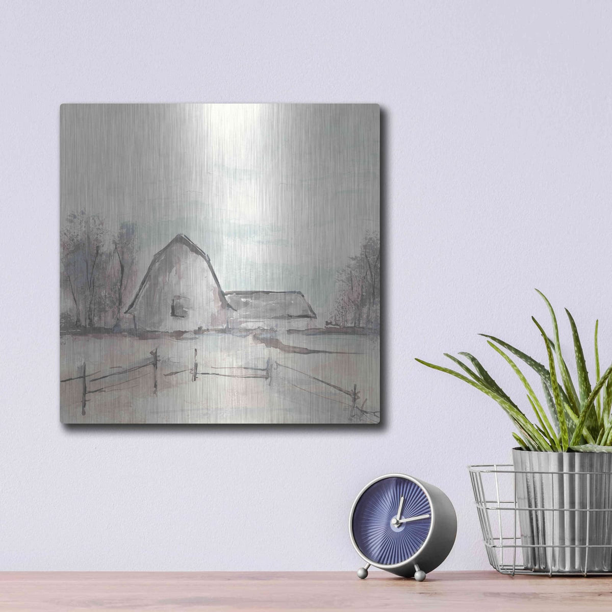 'Barn VIII' by Chris Paschke – Metal Wall Art, 12x12 room view