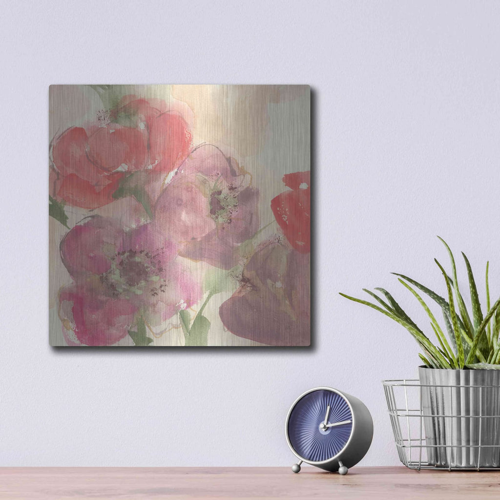 'Coral Blooms II' by Chris Paschke – Metal Wall Art, 12x12 room view