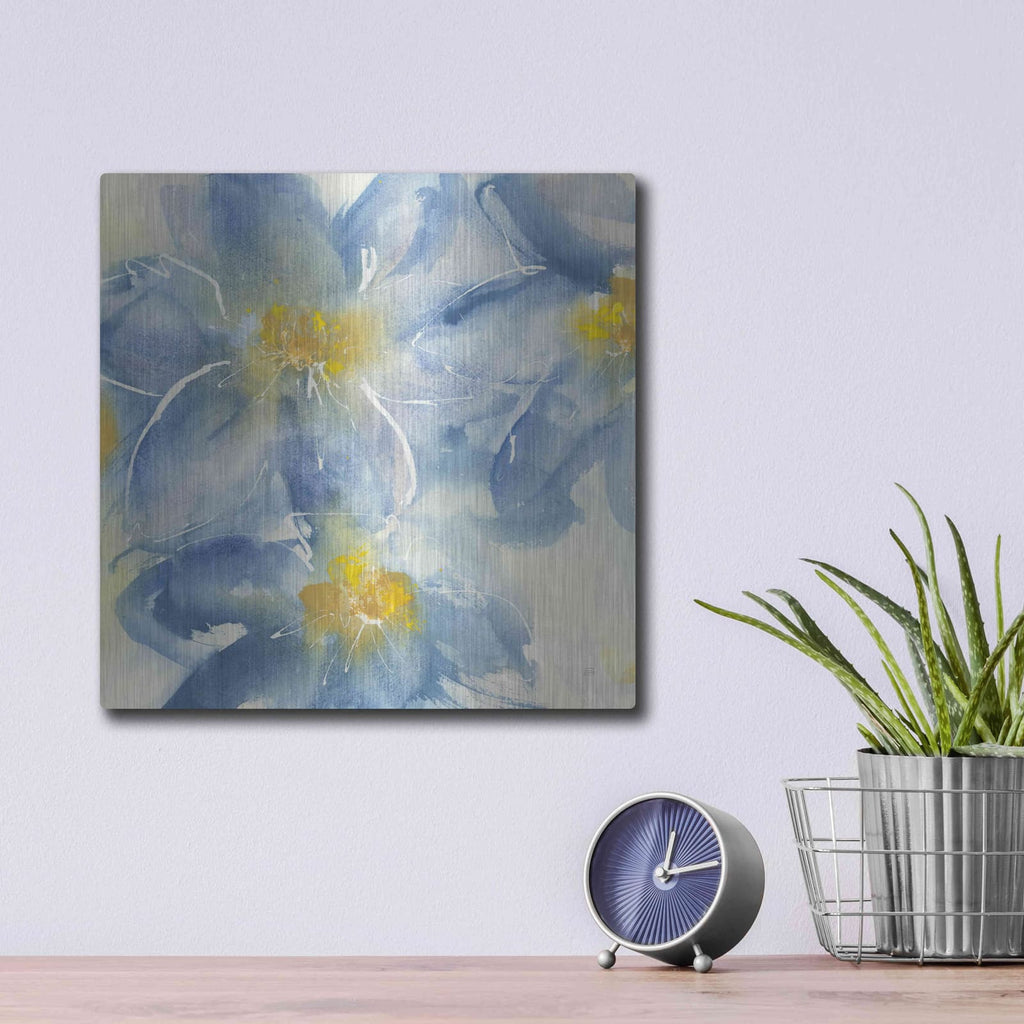 'Tinted Clematis I' by Chris Paschke – Metal Wall Art, 12x12 room view