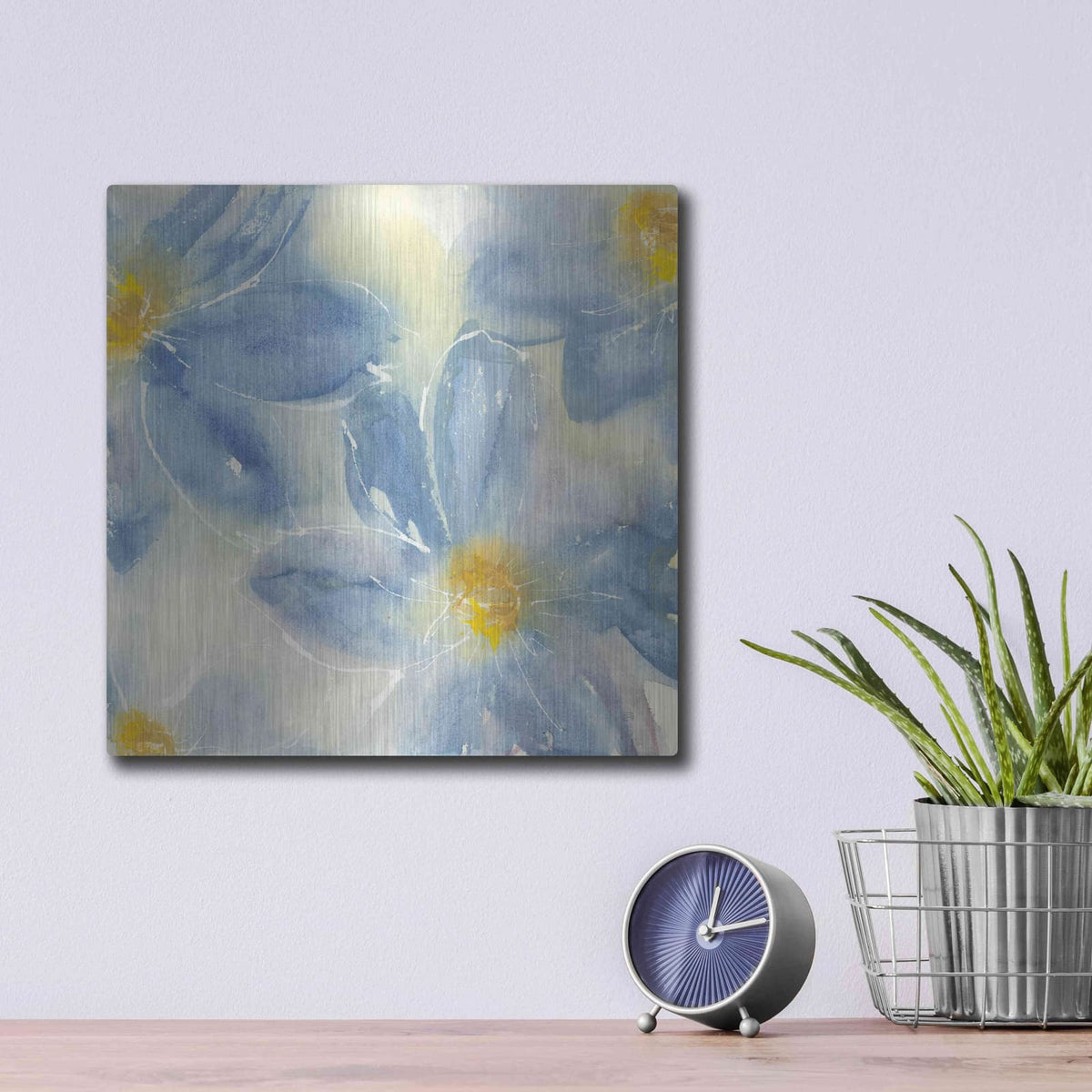 'Tinted Clematis II' by Chris Paschke – Metal Wall Art, 12x12 room view