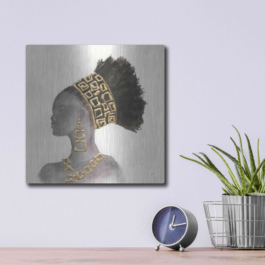 'Headdress Beauty II' by Chris Paschke – Metal Wall Art, 12x12 room view